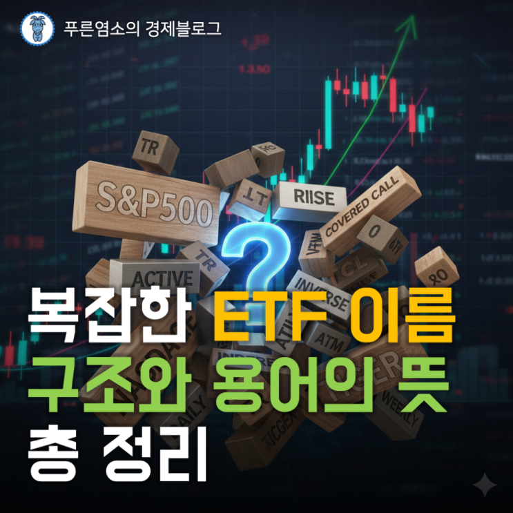  복잡한 ETF 이름의 구조와 용어의 뜻 총 정리