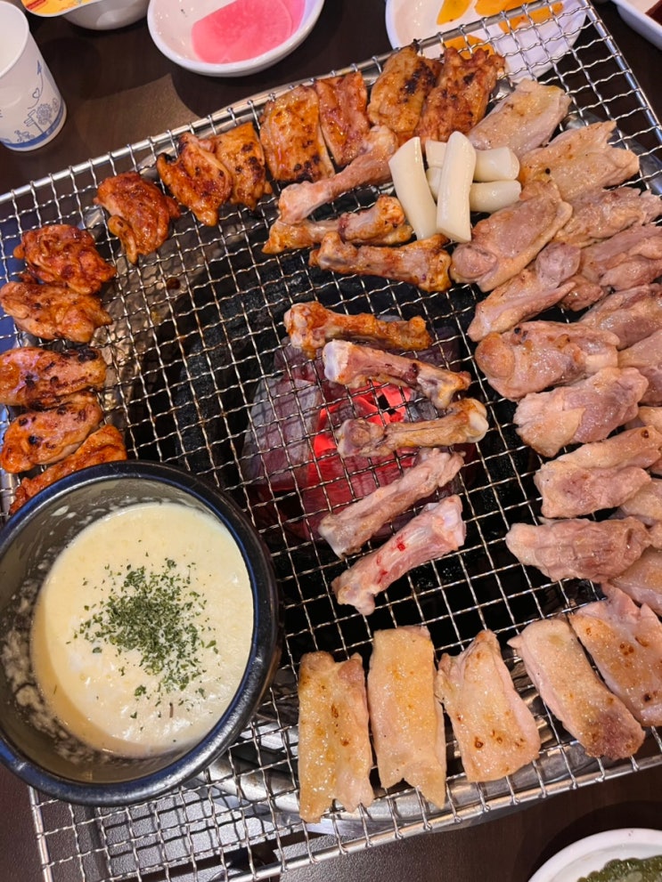  구미닭갈비 진평 먹자골목 맛집 초벌해서 나오는 숯불에닭 인동점