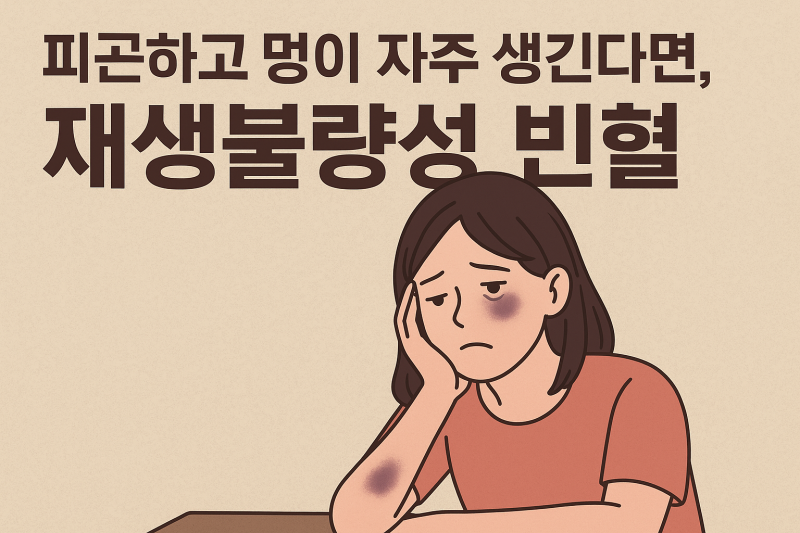 피곤하고 멍이 자주 생긴다면? 재생불량성 빈혈 증상·원인·치료 총정리