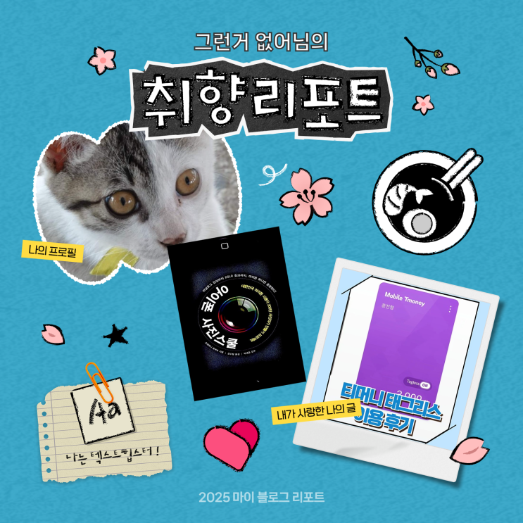  [2025 마이 블로그 리포트] 데이터로 채워보는 내 블로그 취향 리포트