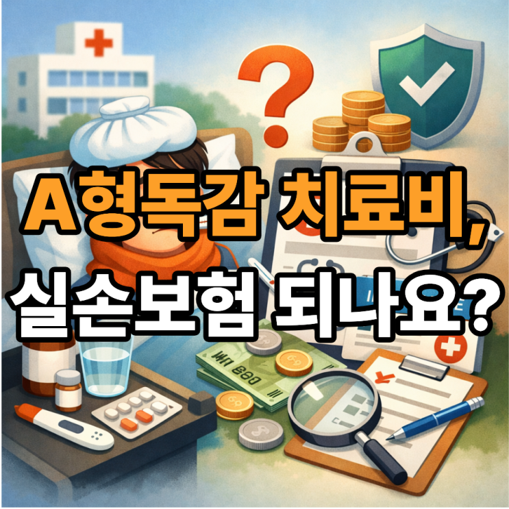  A형독감 치료비, 실손보험 청구 가능할까? 헷갈리는 기준 완전 정리 
