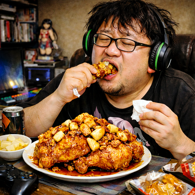  굽네치킨 남해마늘바사삭으로 감기 잡으려다 마누라한테 잡힌 썰