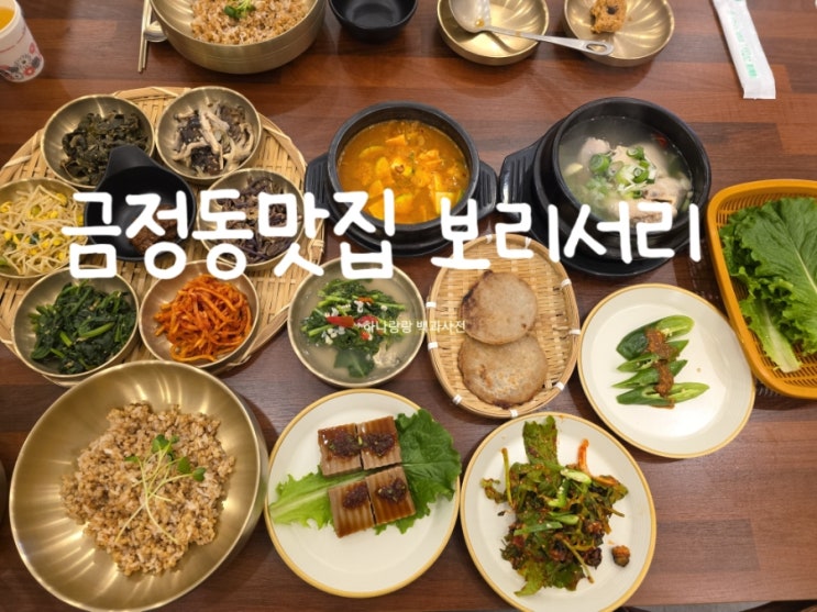  [경기 군포] 15가지 반찬과 청국장과 닭백숙이 15000냥 금정동맛집 보리서리