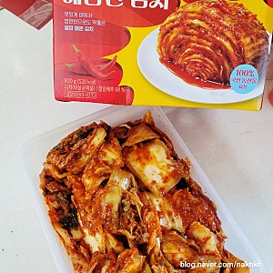 노브랜드 별미 매콤한 김치 먹어본 후기