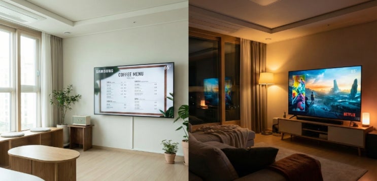 65인치 TV 사이즈, 삼성 vs 중소기업 비교? 용도 모르고 사면 100% 후회합니다 (으뜸효율 환급 팁)