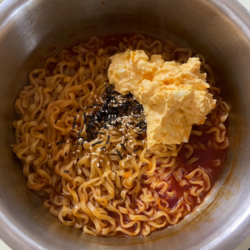 불닭 조합 추천 ! 불닭볶음면 컵라면 + GS 감동란 감동샐러드 완즈니 섹시푸드 조합