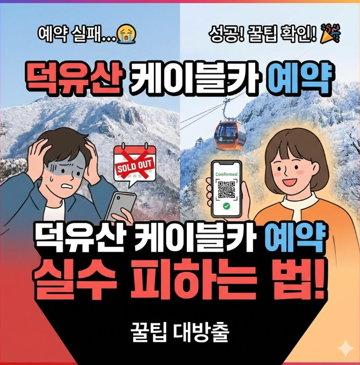  덕유산 케이블카 예약 실수 피하는 법