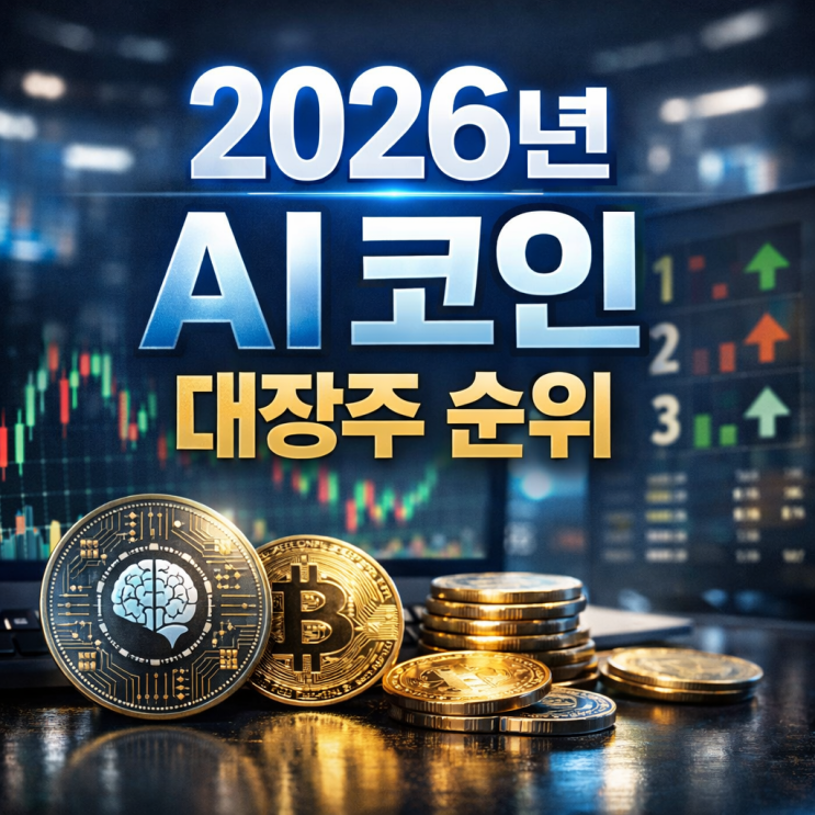  2026년 AI 코인 대장주 순위 및 추천 월드코인 렌더토큰 전망 (엔비디아 묻은 코인 찾기)