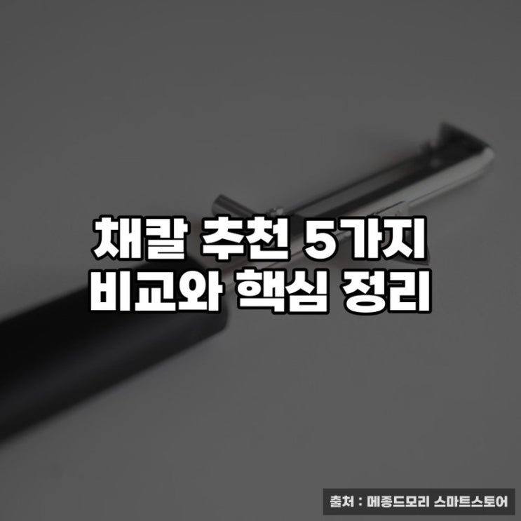  채칼 추천 5가지 비교와 핵심 정리
