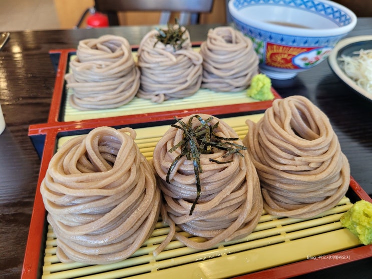  포항 장성동 장성푸르지오 자가제면 소바 맛집 삼동소바 돈까스 주차