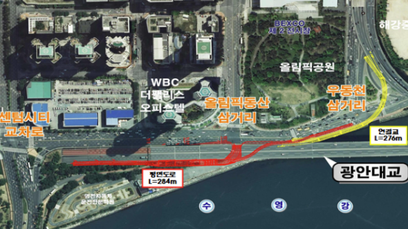   부산 해운대 퇴근길이 바뀐다! 광안대교 접속도로 드디어 오늘 개통