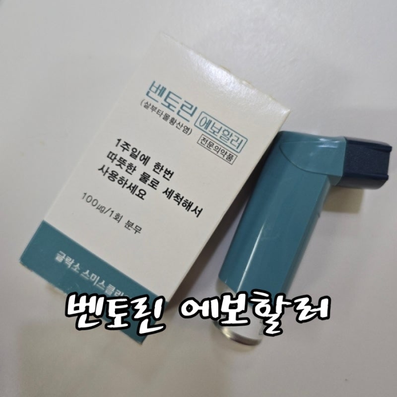 벤토린 에보할러 사용시간 횟수 사용법 부작용