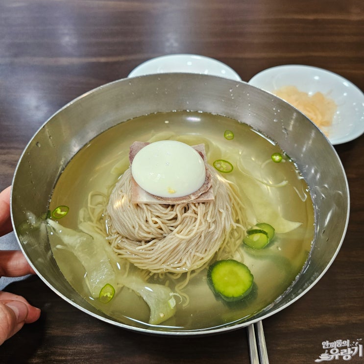  백일평냉 부산 평양냉면 맛있는집 담백한 이북식 만두도 일품