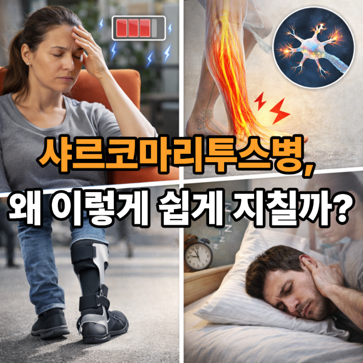   샤르코마리투스병과 피로감, 쉽게 지치는 이유는 따로 있습니다
