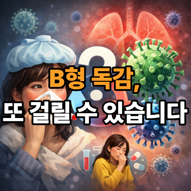   B형 독감 재감염 가능할까? 한 번 걸리면 끝일까