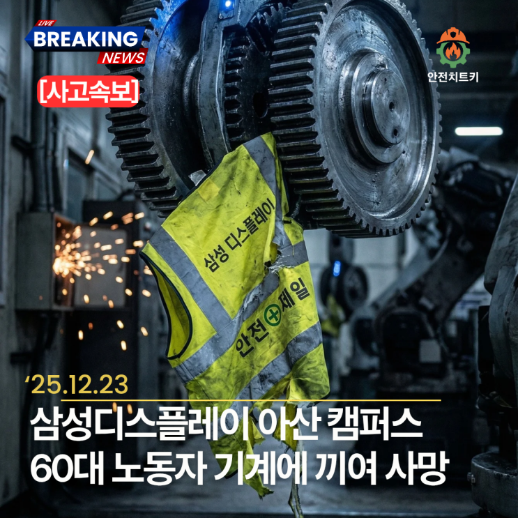  최첨단 자동화 설비의 역설:아산 삼성디스플레이 '끼임 사망' 사고의 구조적 맹점