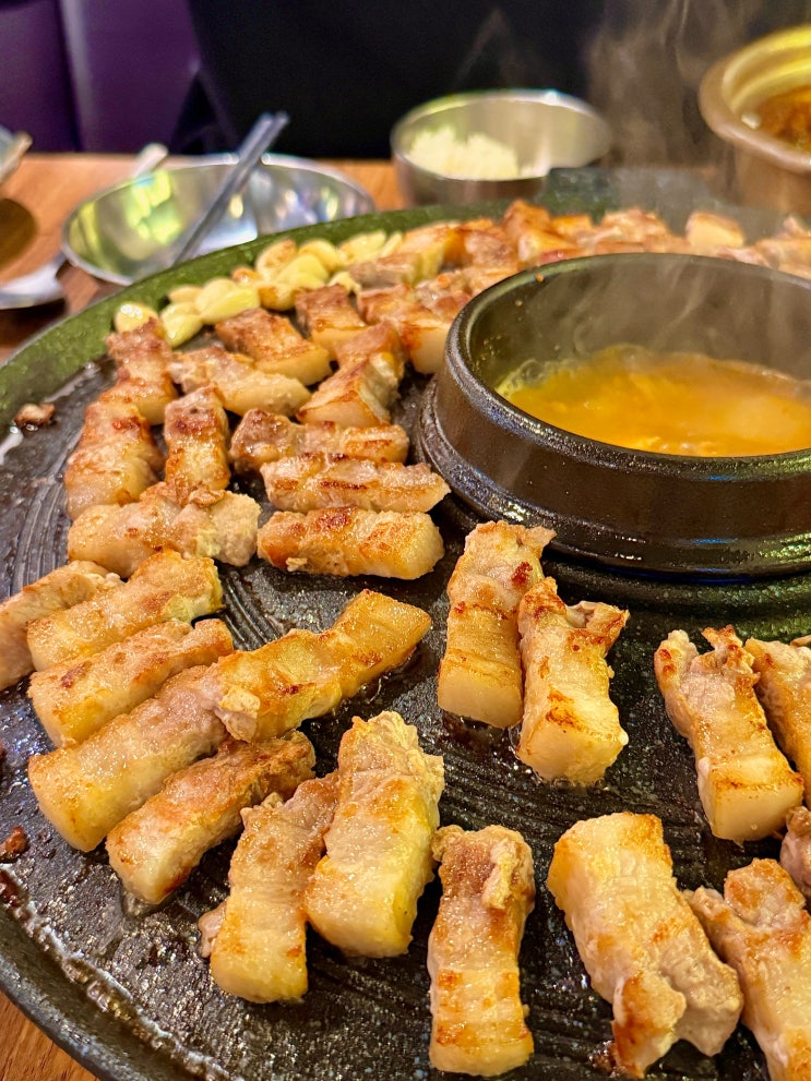  전주 송천동 맛집 아이랑 가족외식 가성비 삼겹살 효자동솥뚜껑 송천점
