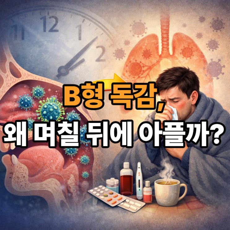   B형 독감 잠복기, 감염됐는데 증상이 늦게 나오는 이유