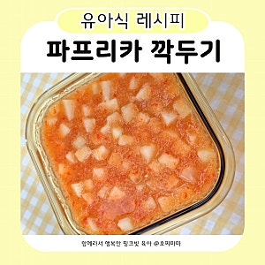 아기 깍두기 맵지 않고 맛있는 파프리카 깍두기