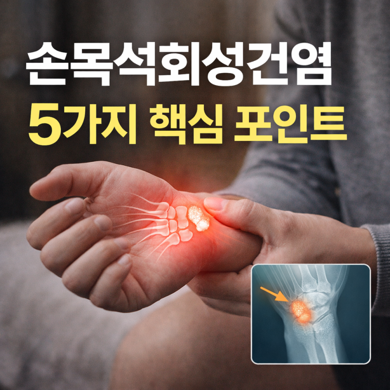 손목석회성건염 증상부터 관리까지 꼭 알아야 할 5가지 핵심 포인트