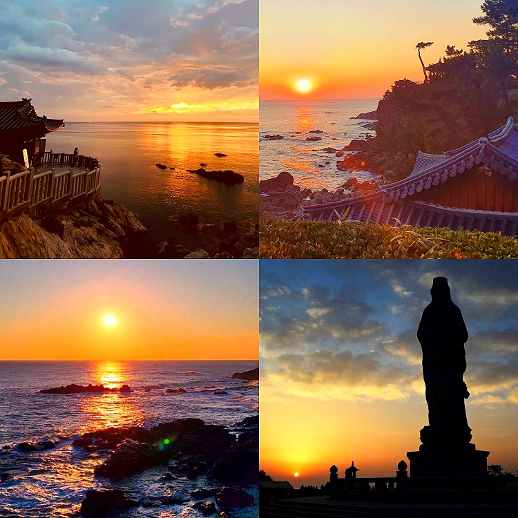강원도 일출 명소 볼거리 양양 낙산사 의상대 홍련암 절