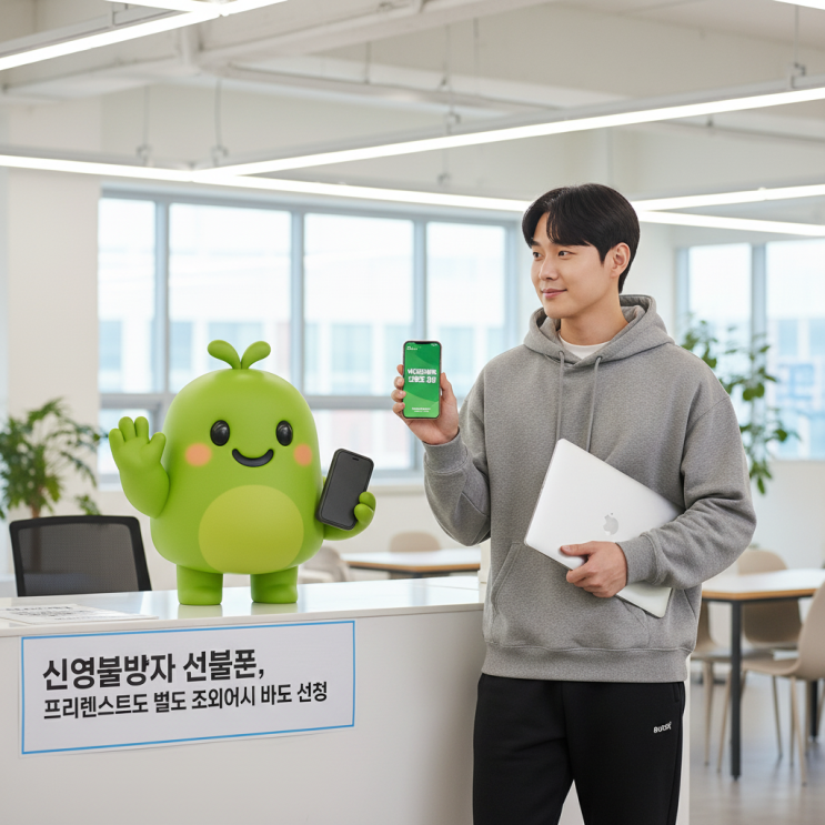  신용불량자 선불폰, 프리랜서도 별도 조회없이 바로 신청