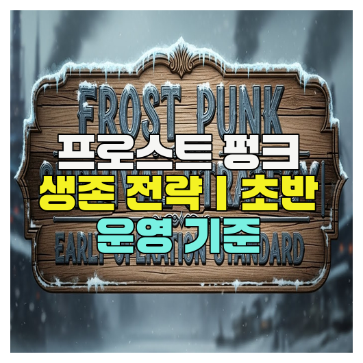  프로스트 펑크 생존 전략｜초반 운영 기준