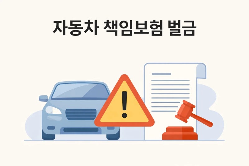 자동차 책임보험 벌금 기준과 미가입 시 과태료 처벌 정리