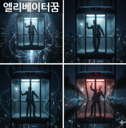 엘리베이터타는꿈 인생이 오를지내릴지 신호