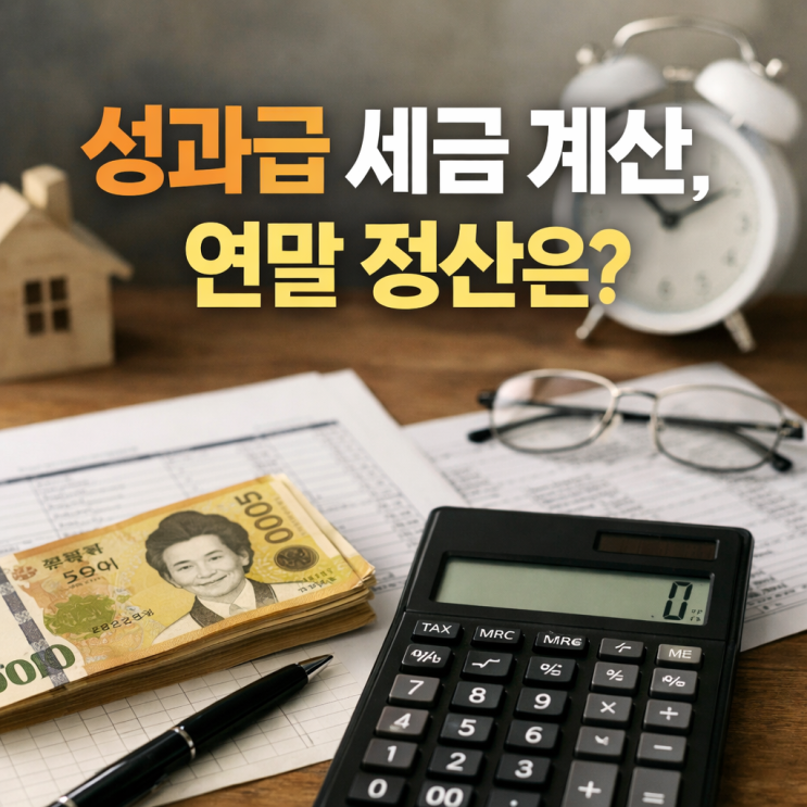  성과급 세금 계산 및 연말정산 포함 여부 보너스 반토막 이유 (상여금 소득세 폭탄)