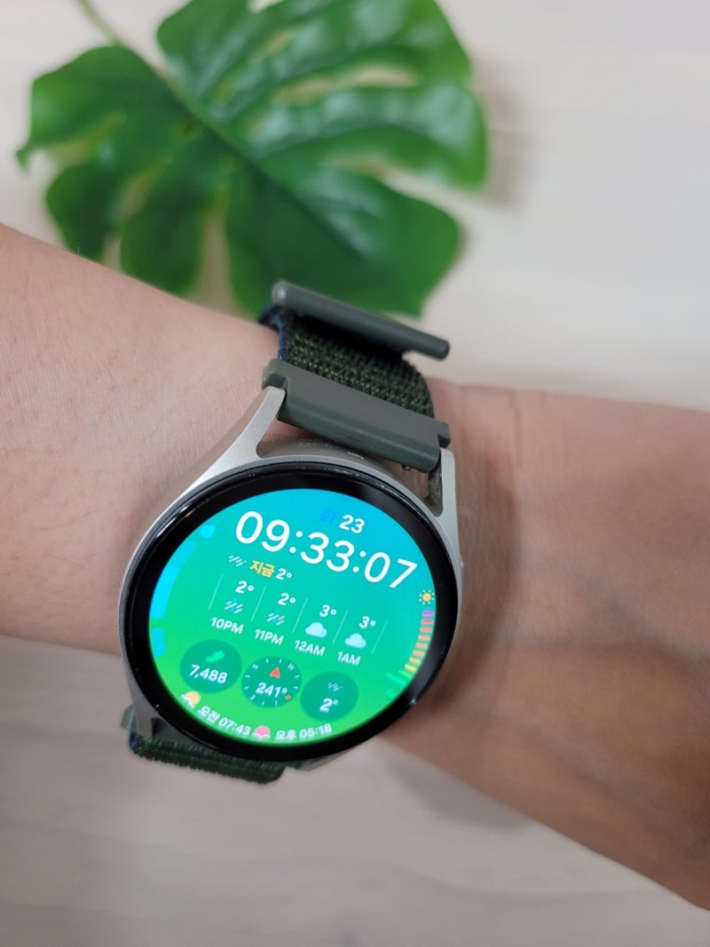 갤럭시워치 스트랩 20mm, 스포츠루프 레이크그린