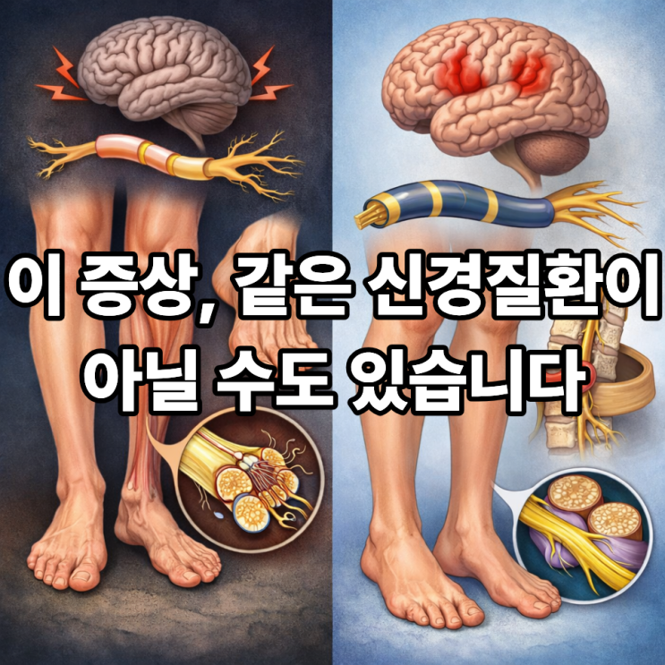   샤르코마리투스병과 다른 신경질환 구분법｜헷갈리는 증상, 이렇게 다릅니다