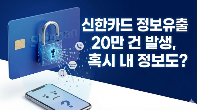  신한카드 정보유출 20만 건 발생, 혹시 내 정보도?
