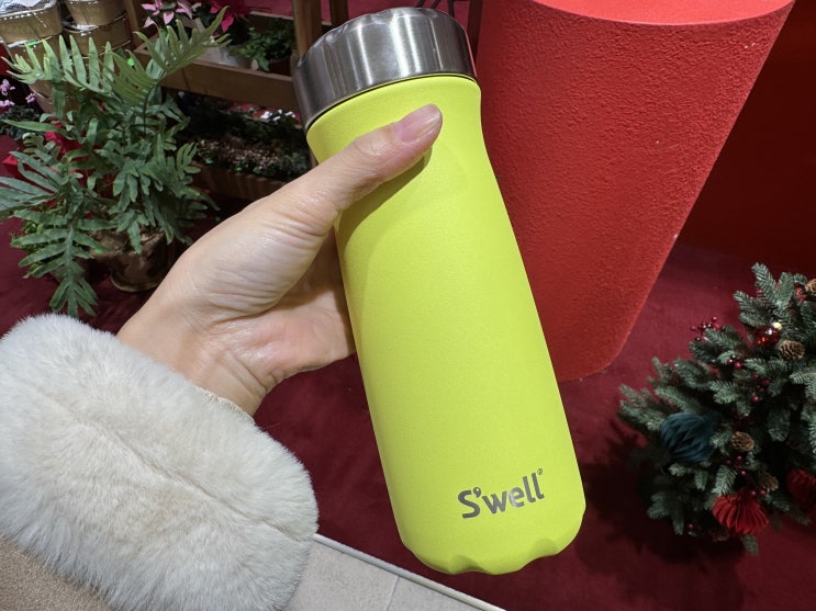  스웰텀블러 추천 스웰트레블러 470ml 네온옐로우 컬러 밀폐력 좋은 프리미엄 친환경 텀블러 실사용후기