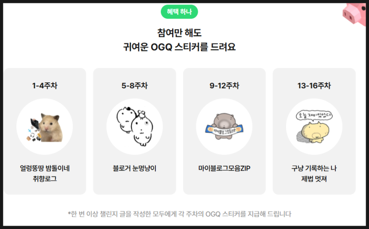  2025 네이버 블로그 챌린지 왓츠인 마이 블로그 16주 완주 후기, 내 참여 혜택은