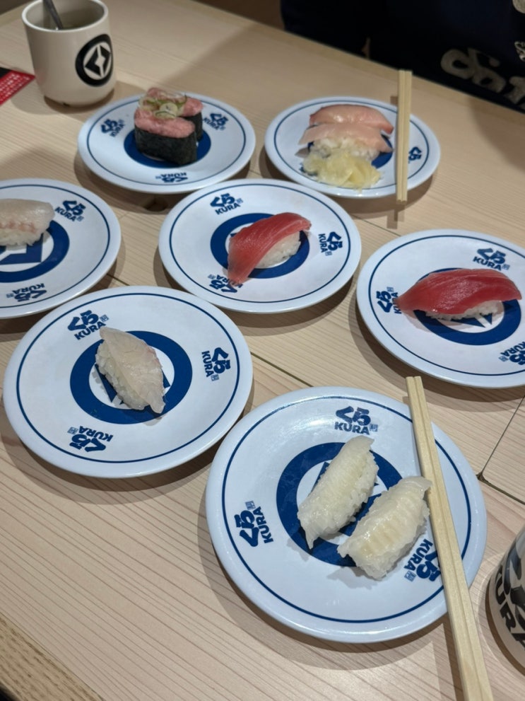  됴코 맛집 쿠라스시 긴자점 가성비 스시 회전초밥!