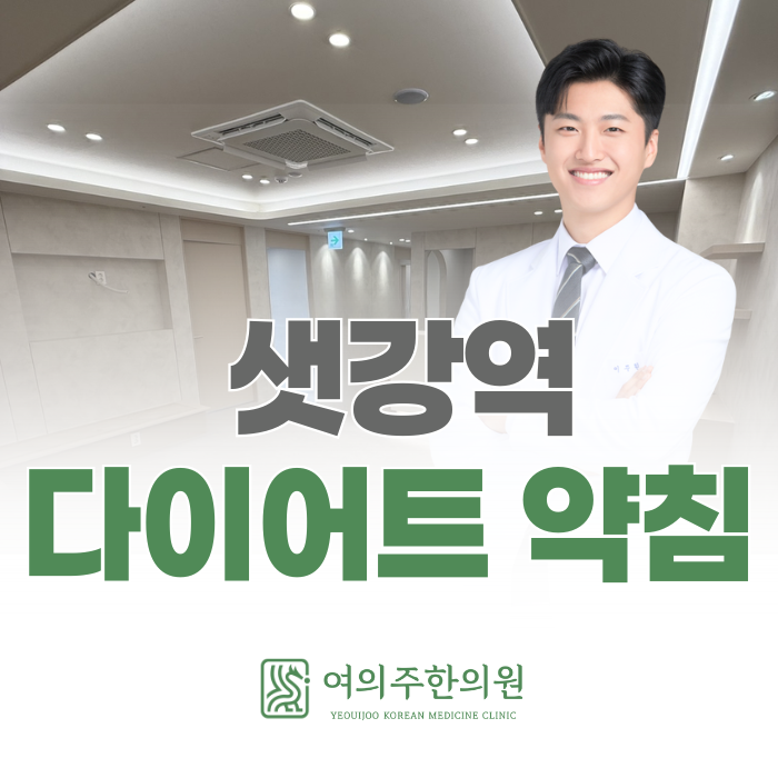  샛강역 다이어트 약침, 이런 방법도 같이 고려할 수 있습니다.