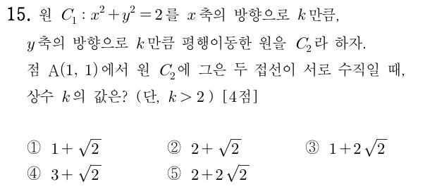  원의 방정식 평행이동 문제 풀이와 응용사례