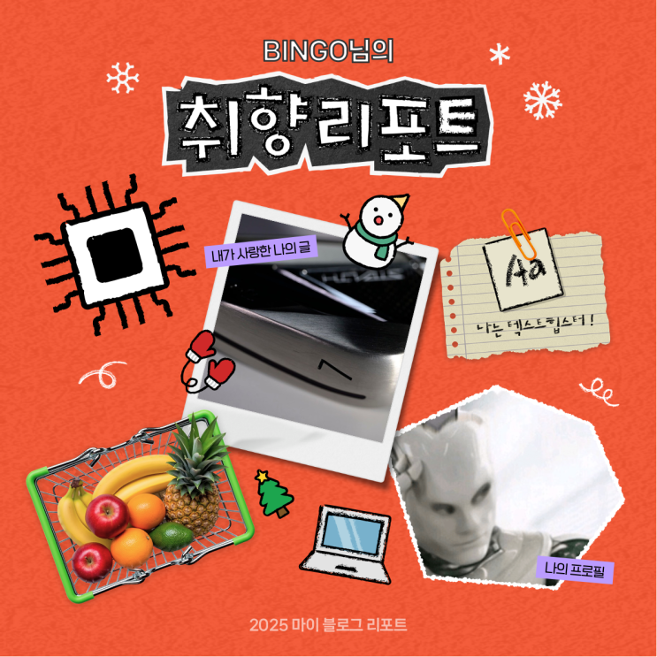  [2025 마이 블로그 리포트] 데이터로 채워보는 내 블로그 취향 리포트