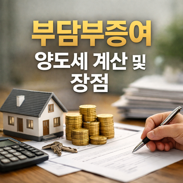  부담부증여 양도세 계산 및 장점 전세 끼고 증여 (세금 폭탄 피하는 법)