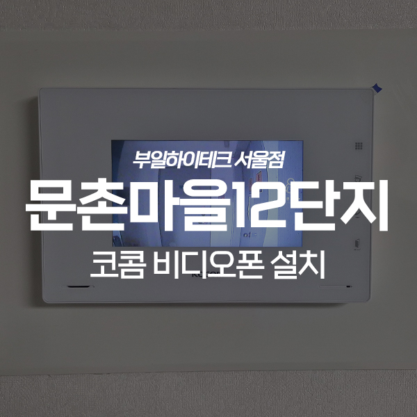  일산서구 주엽동 문촌마을12단지유승아파트 코콤 비디오폰 교체 설치