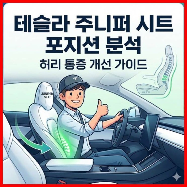  테슬라 주니퍼 시트 포지션 분석 및 허리 통증 개선 가이드