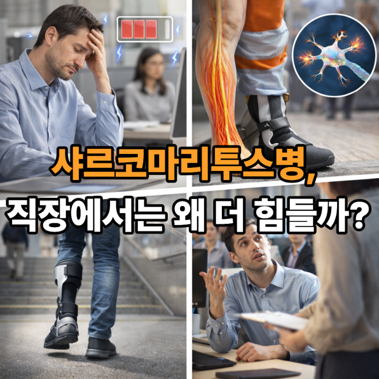   샤르코마리투스병과 직장 생활, 업무에서 겪는 현실적인 어려움