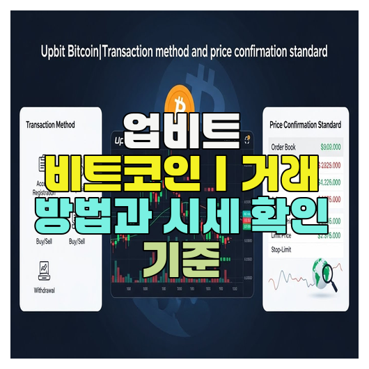  업비트 비트코인｜거래 방법과 시세 확인 기준