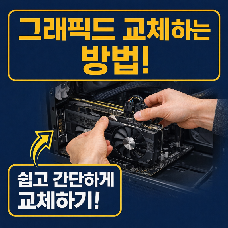 컴퓨터 그래픽카드 교체하는 방법 #데스크탑 #PC