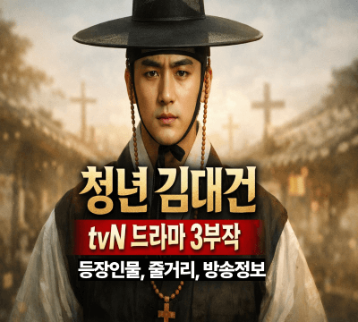  청년 김대건 tvN 드라마 3부작: 등장인물, 줄거리, 방송 정보