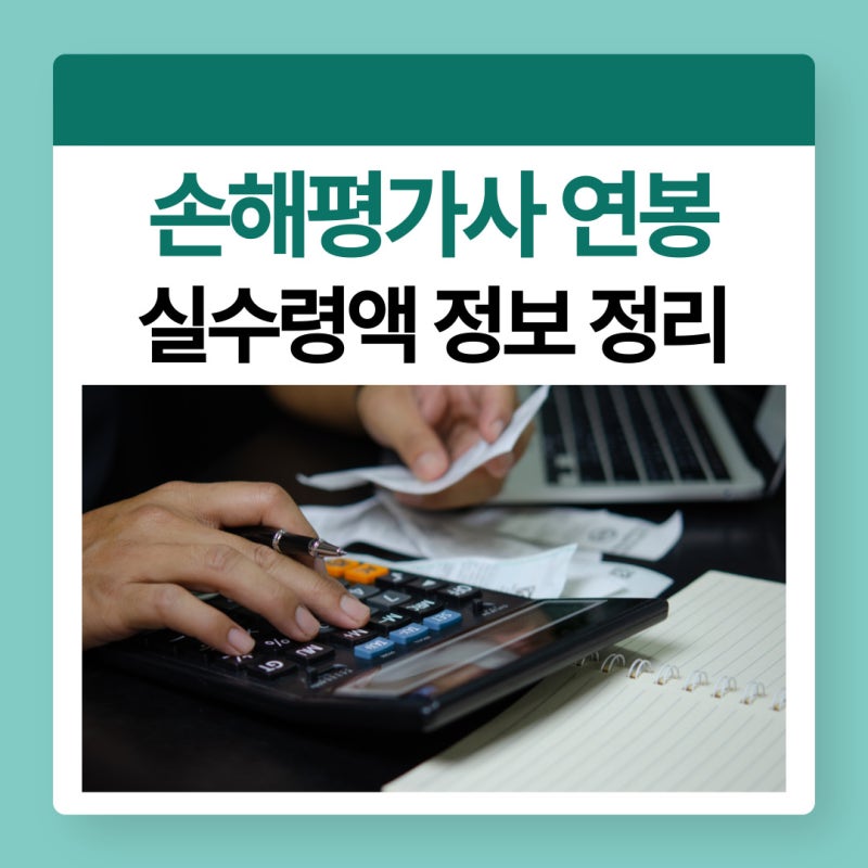 손해평가사 연봉 및 실수령액
