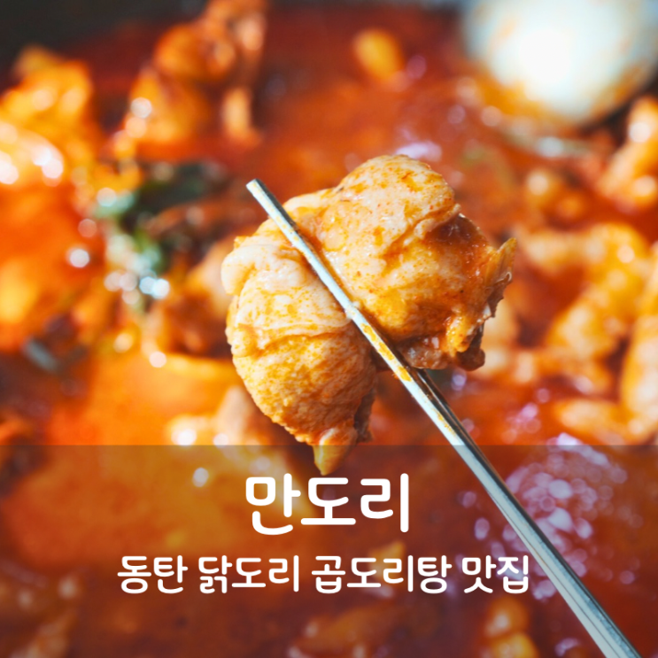  동탄 만도리 닭도리탕 맛집 곱도리탕