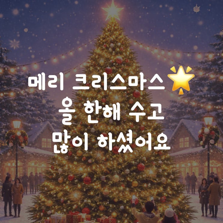  메리 크리스마스~올 한해 수고 하셨습니다