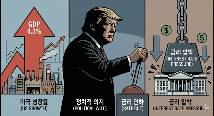 높은 경제 성장률, 그리고 수치를 압도할 <b>트럼프</b>의 정치적 <b>의지</b>